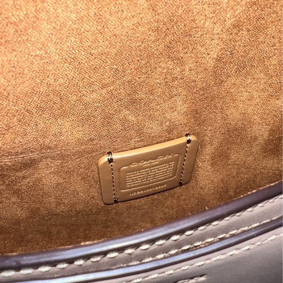 Coach Crossbody/Saddle belt bag In Colorblock With Snakeskin Detail - Picture 7 of 16